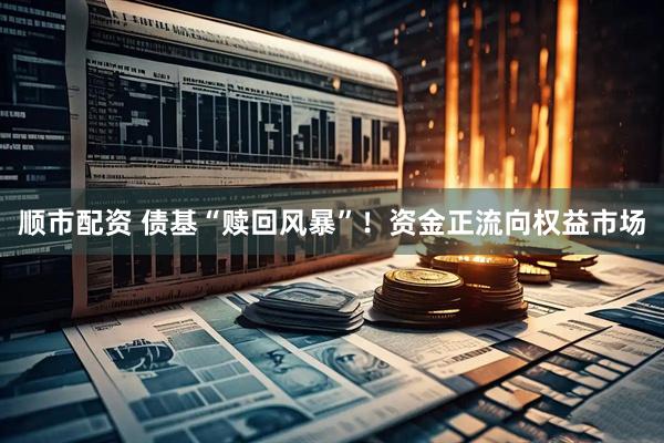 顺市配资 债基“赎回风暴”！资金正流向权益市场